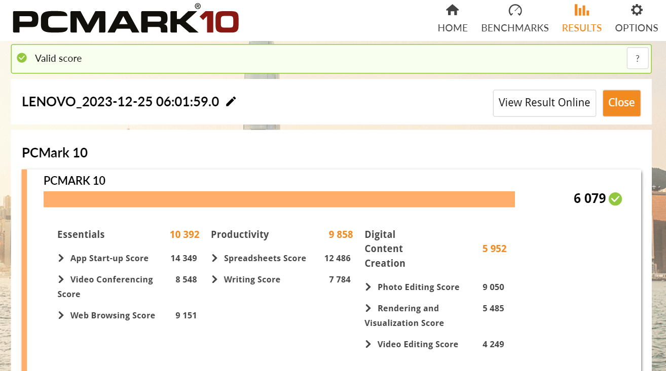 PCMark10_レノボ ThinkBook 14 Gen 5（AMD）