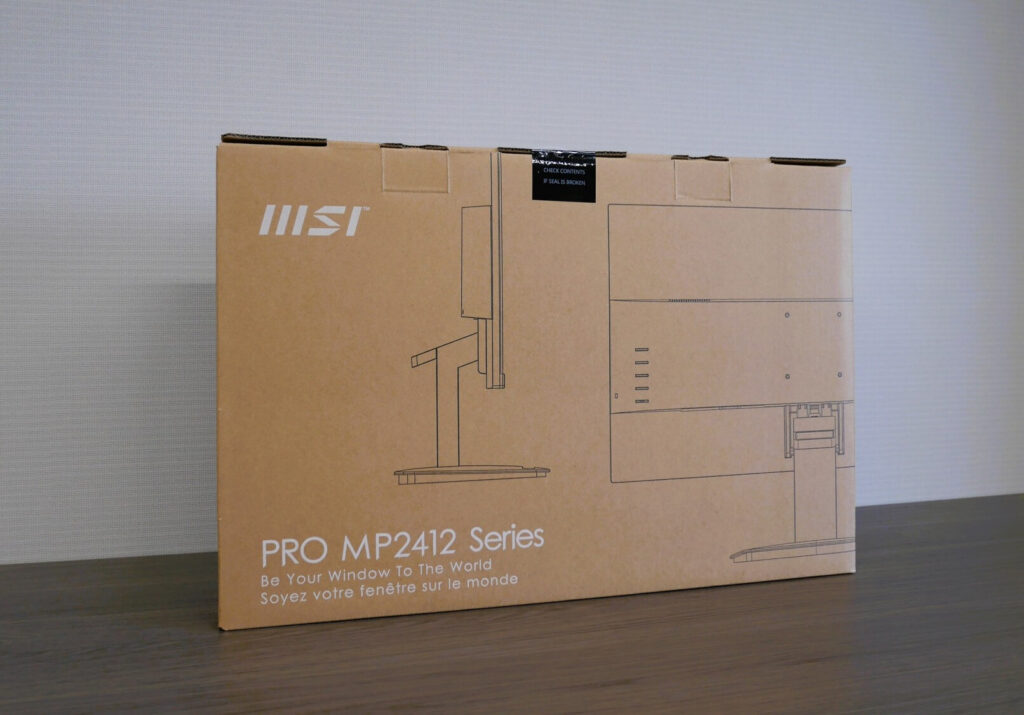 MSI「PRO MP2412」外箱