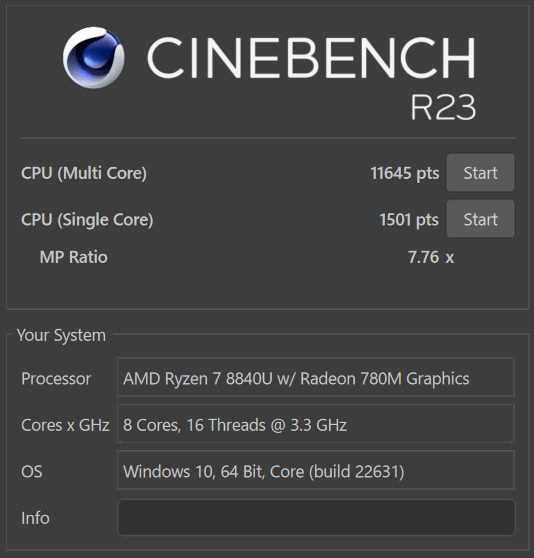 CINEBENCH_HP Pavilion Aero 13-bg