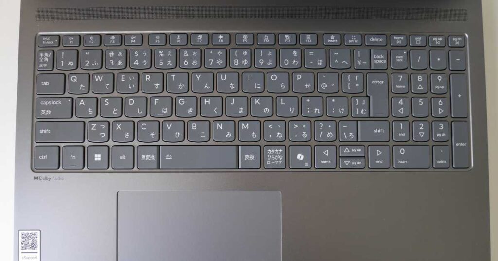 Lenovo IdeaPad Slim 5 Gen 10キーボード