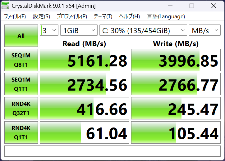 Dell 14_CrystalDiskMark