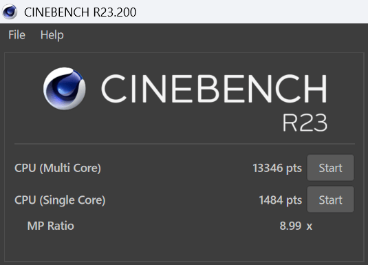 HP OmniBook 7 Aero 13-bg_CINEBENCH