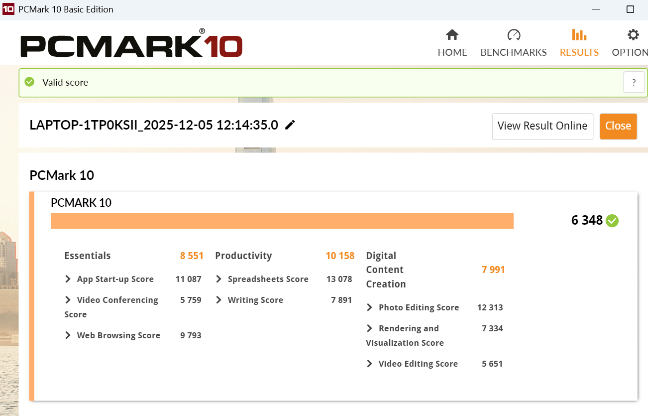 HP OmniBook 7 Aero 13-bg_PCMark 10