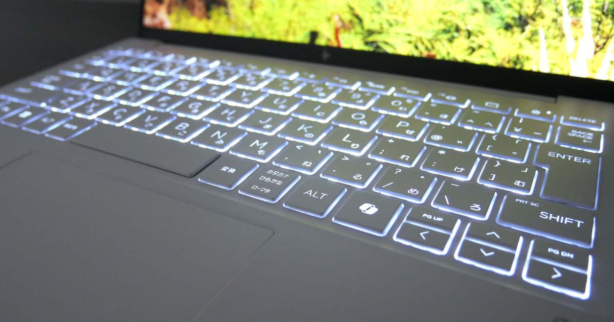 HP OmniBook 7 Aero 13-bg_キーボードバックライト