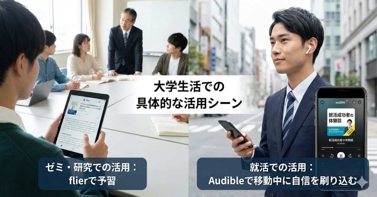 大学生活での具体的な活用シーン