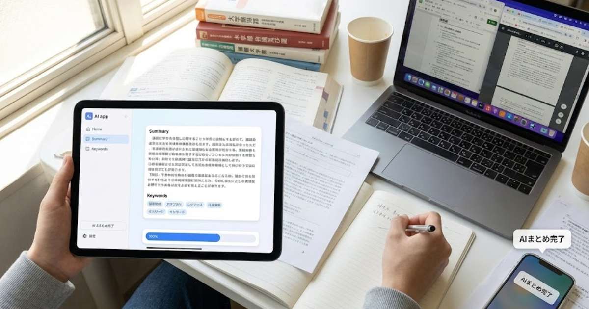 【インプット編】情報収集・講義を効率化するAIアプリ